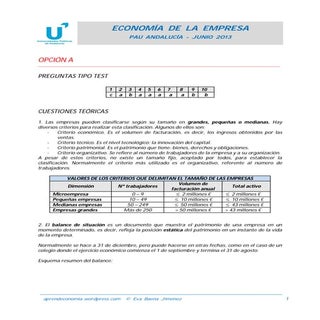 Solucionario PAU Economía Andalucía...