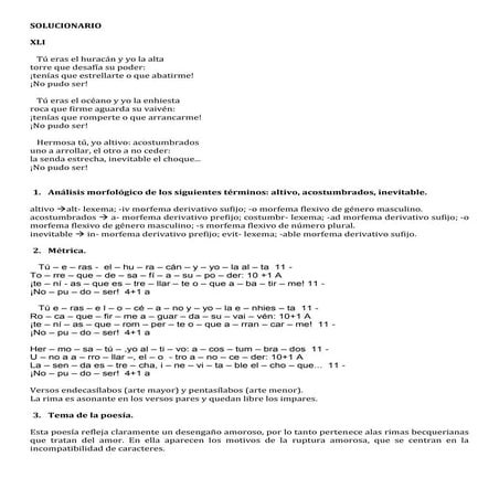 Solucionario rima xli   bécquer