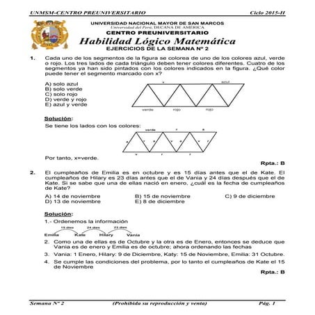Solucionario semana nº 2 ciclo ordinario 2015 ii