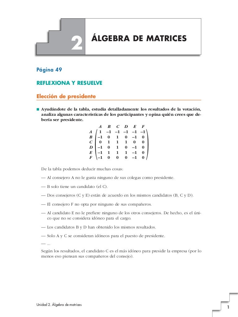 Solucionario Tema 2 Matrices