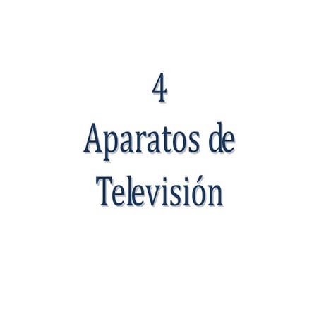Soluciones   aparatos de televisión