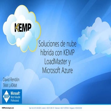 Soluciones de nube híbrida con KEMP LoadMaster y Microsoft Azure