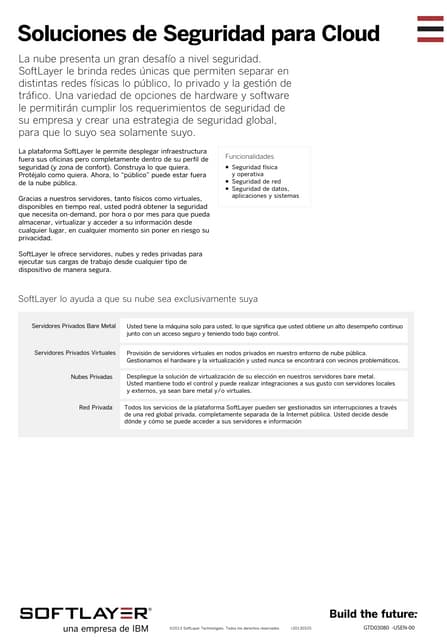 Soluciones de seguridad para Cloud