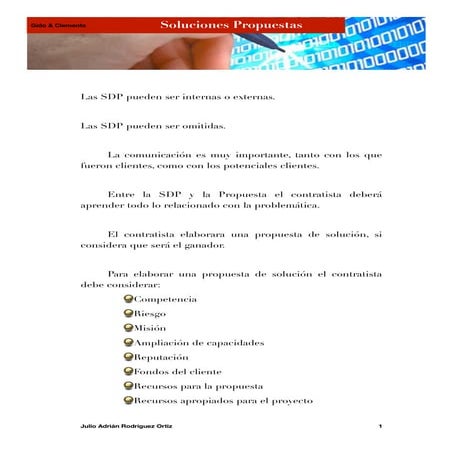 Soluciones propuestas (gido & clements)