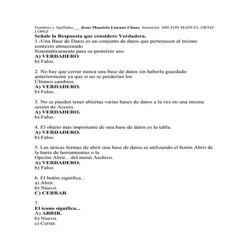 Solucion evaluacion conocimientos previos