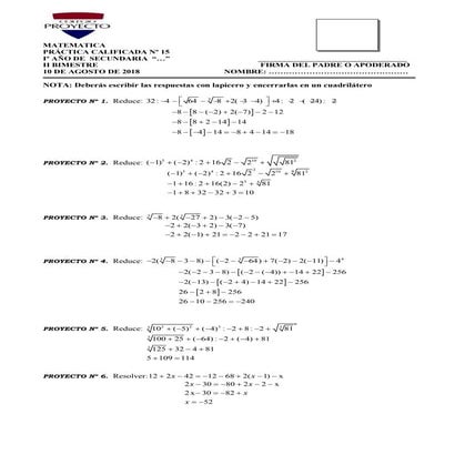 operaciones y ecuaciones en z | PDF