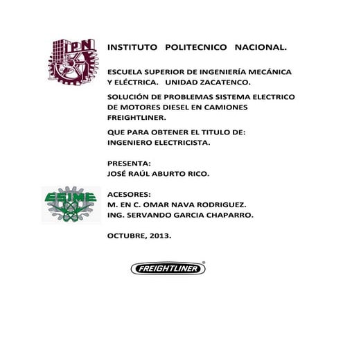 Solucion problemas sist electrico freightliner