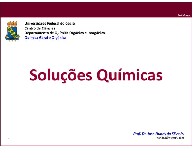 Soluções Químicas