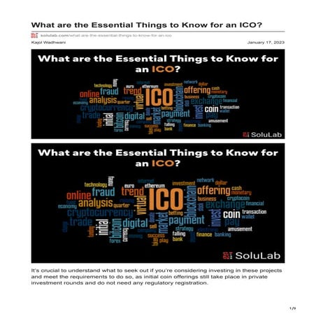 solulab.com-What are the Essential Things to Know for an ICO.pdf