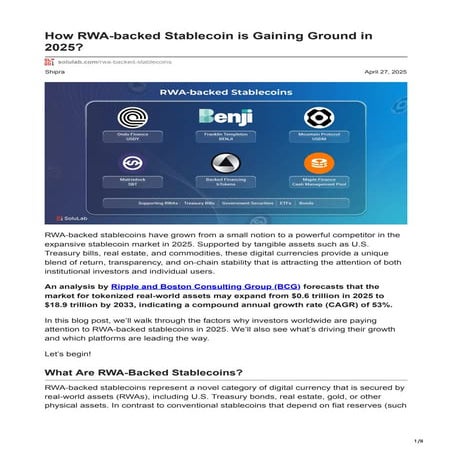 RWA Report 2024: Rise of Real-World Assets in Crypto | CoinGecko | PDF