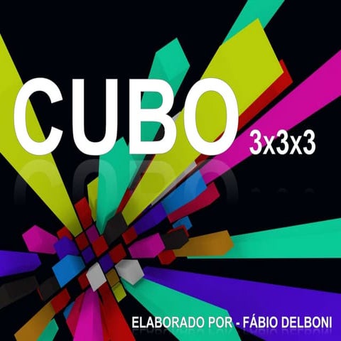 Solução cubo rubik 3x3x3 resolvendo cubo mágico