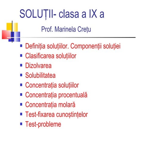 Solutii