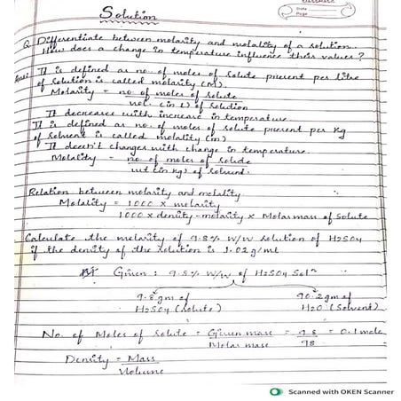 Solution Pdf Chemistry Chapter 1 Class 12 Pdf
