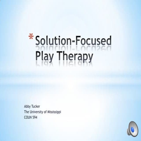 Solution focused brief therapy