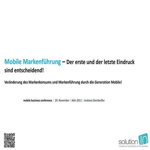 Moderne Markenführung 