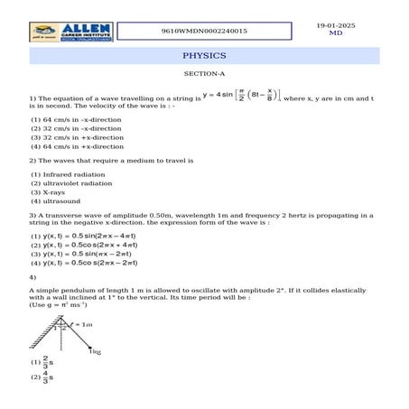 the test of Allen kota faculty of rajasthan
