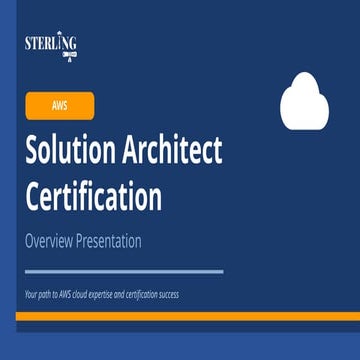 AWS Solution Architect Certification Overview Complete Career Guide | PPTX