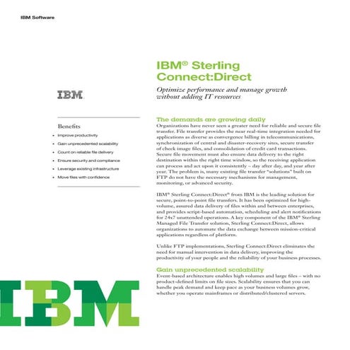 IBM Sterling Connect: Direct