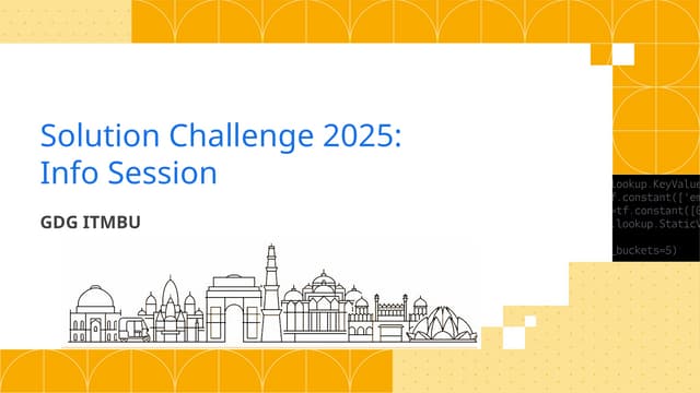 Solution Challenge 2025: Innovate with GDGITMBU