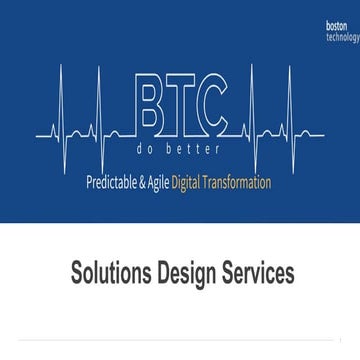 Solution Design Services  An Overview