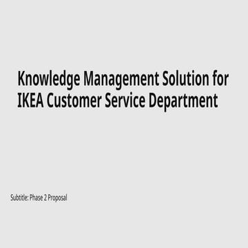 Solution for IKEA Customer Service Department (1)[1].pptx