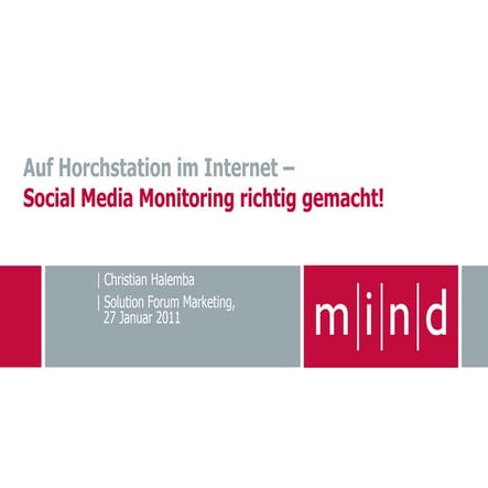 Auf Horchstation im Internet - Social Media Monitoring richtig gemacht