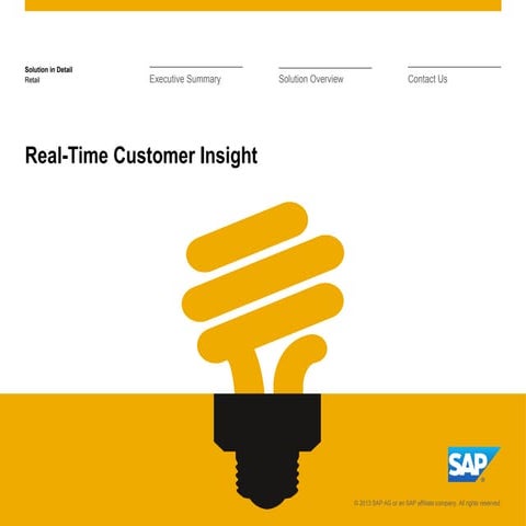 Real Time Customer Insights