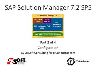 Solution Manager 7.2 SAP Monitoring - Part 2 - Configuration