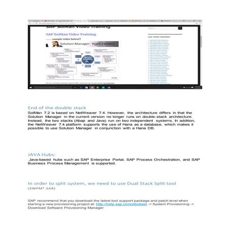 Solution manager 7.2   details
