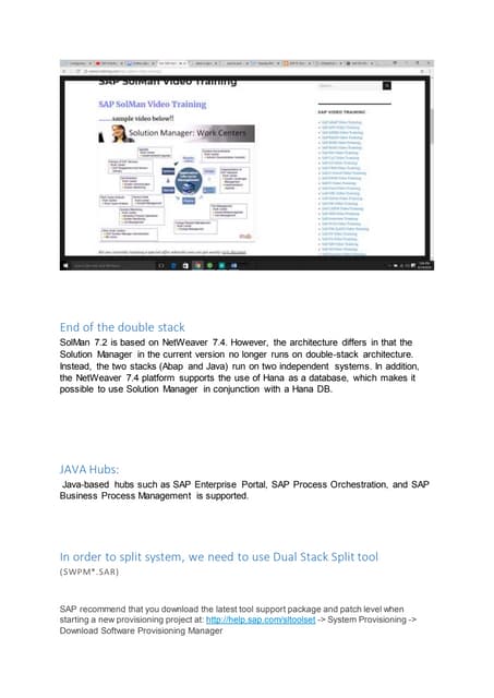 Solution manager 7.2   details