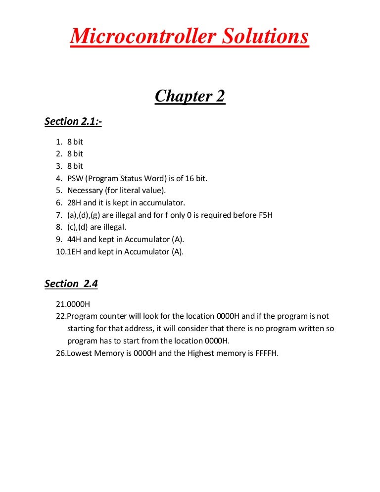 8051 microcontroller lab manual doc