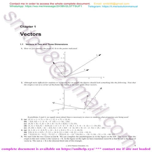Solutions for Vector Calculus, 4th Edition by Colley