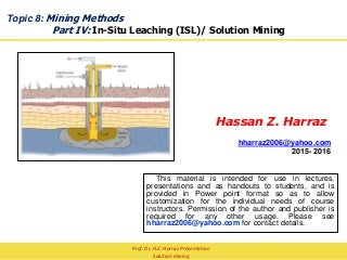 Solution mining