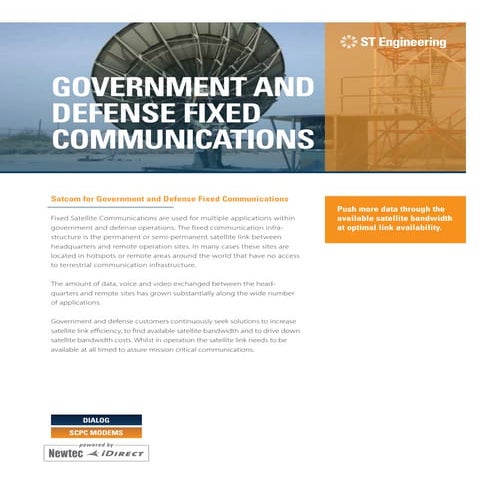 Government and Defense Fixed Communications