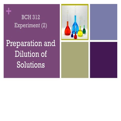 Chemical Laboratory Solution Preparation Presentation
