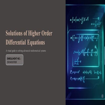 Higher Differential Equation | PDF