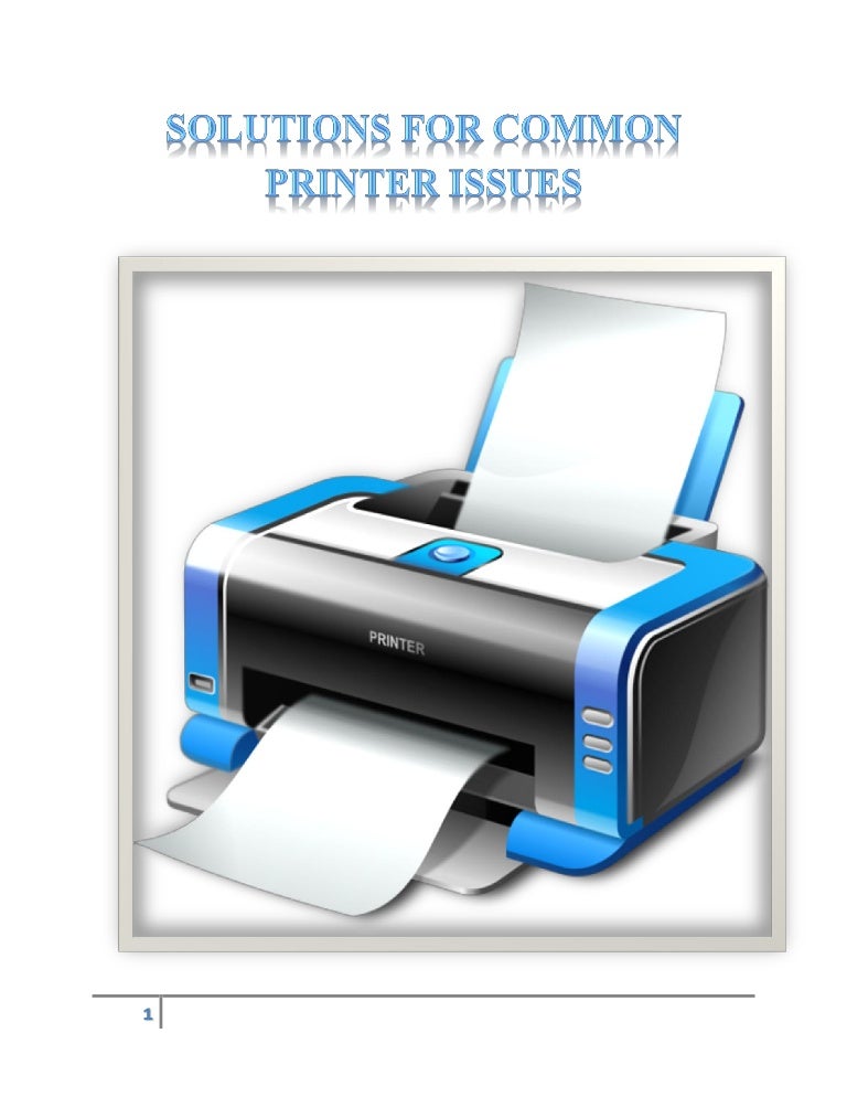 Solutions for common printer issues 