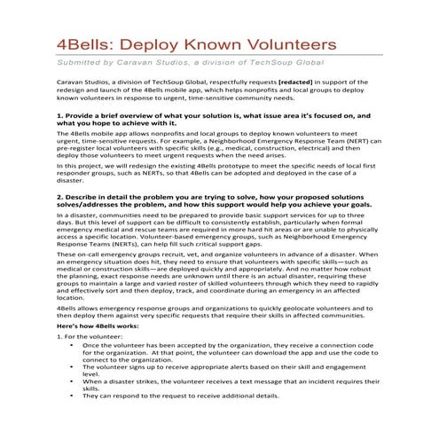 Microsoft Solutions for Good Proposal from Caravan Studios