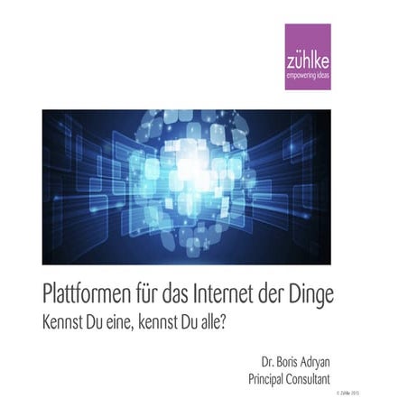 Plattformen für das Internet der Dinge, solutions.hamburg, 05.09.16