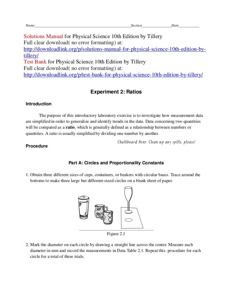 physical science tillery 9th edition Solution manual physical science 9th edition tillery test bank.