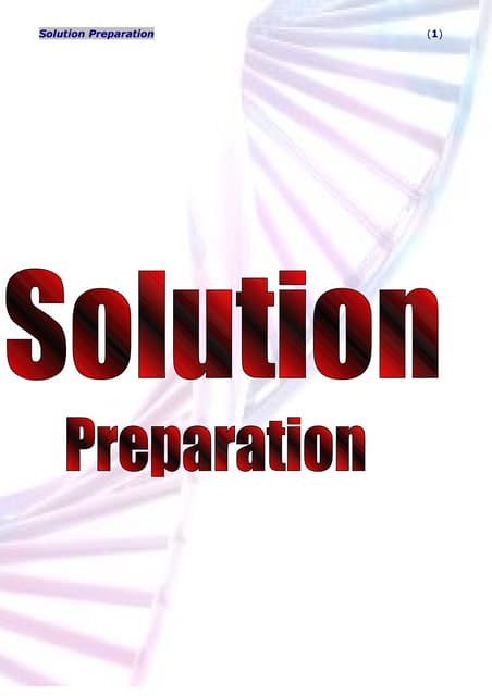 Preparation Of Solutions | PPT