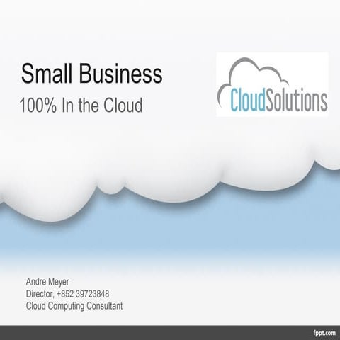 Cloud Solutions for small businesses