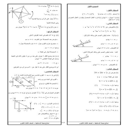 Solutions statics حلول الإستاتيكا