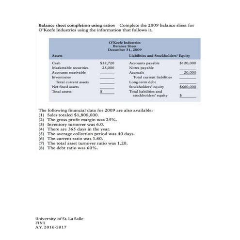 Solutions to O'keefe (Gitman)
