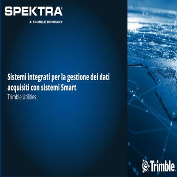 Webinar "Sistemi integrati per la gestione dei dati acquisiti con sistemi smart"