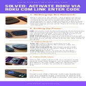 Solved: Activate Roku via Roku Com Link Enter Code | PDF