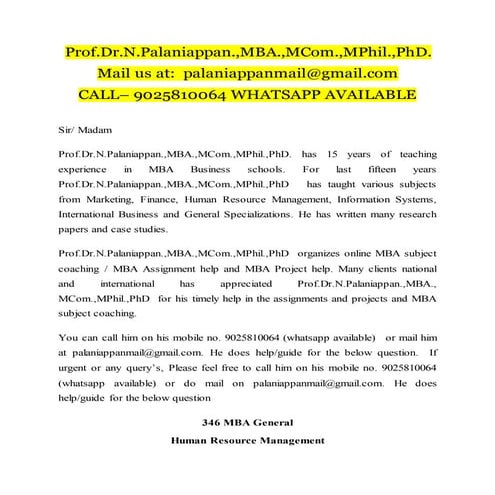 Solved Annamalai Assignment 346 MBA General (2021–2022) Call 9025810064