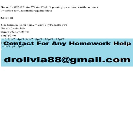 Solve for 02 sin 2+sin 5=0. Separate your answers with commas.pdf