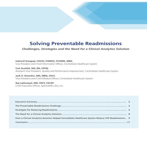 Solving preventable-readmissions-white paper
