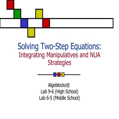 Solving Two Step Equations